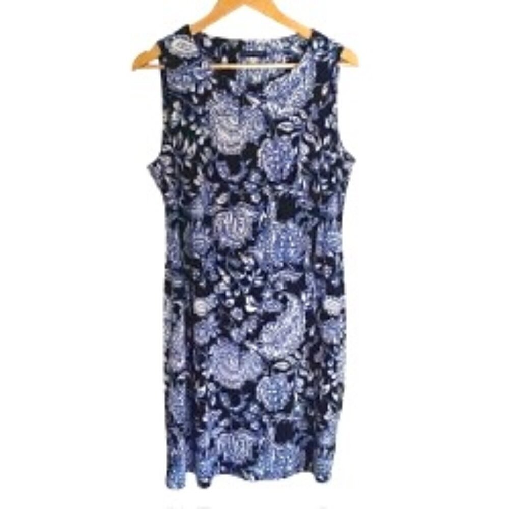 Tommy Hilfiger Blue & White Floral Dress 12